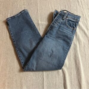 Levi’s Ribcage Straight Ankle Blue Denim Jeans size 24 inseam 27